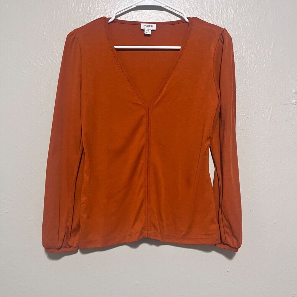 J Crew Women Long‎ Sleeve Pull Over Blouse Size XS